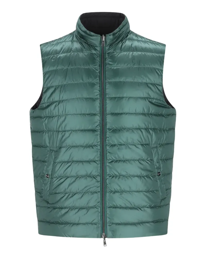 Herno zip-up quilted gilet - Grün Grün