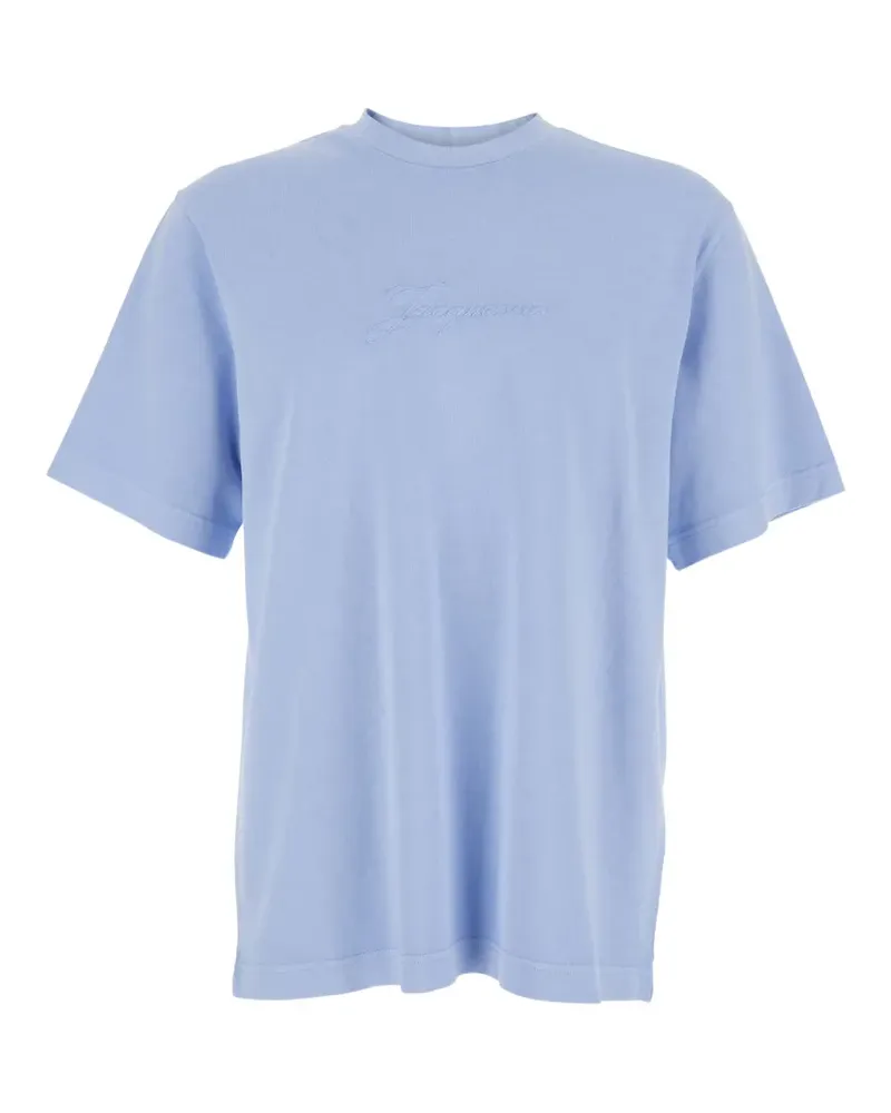 Jacquemus T-Shirt mit Logo-Stickerei - Blau Blau