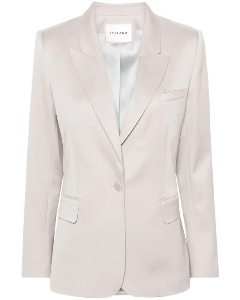 STYLAND Blazer mit schmal zulaufenden Ärmeln Nude