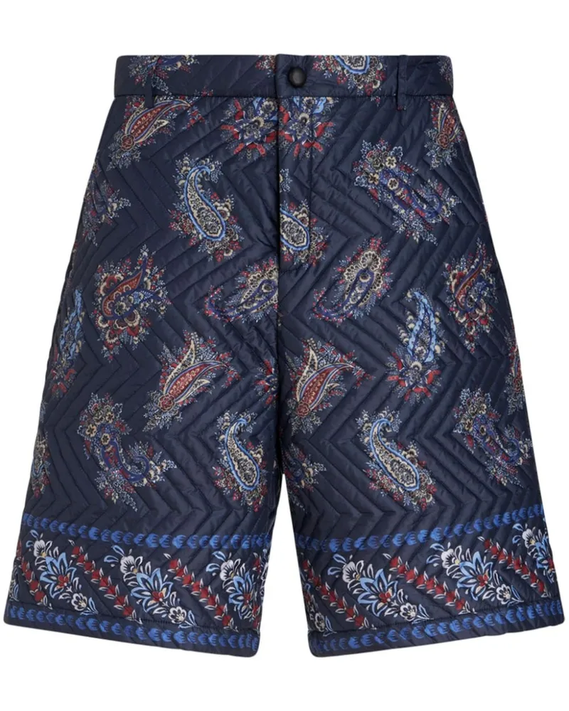 Etro Bermudas mit Paisley-Print - Blau Blau