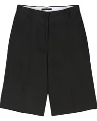 Paul Smith Klassische Leinenshorts mit hohem Bund Schwarz