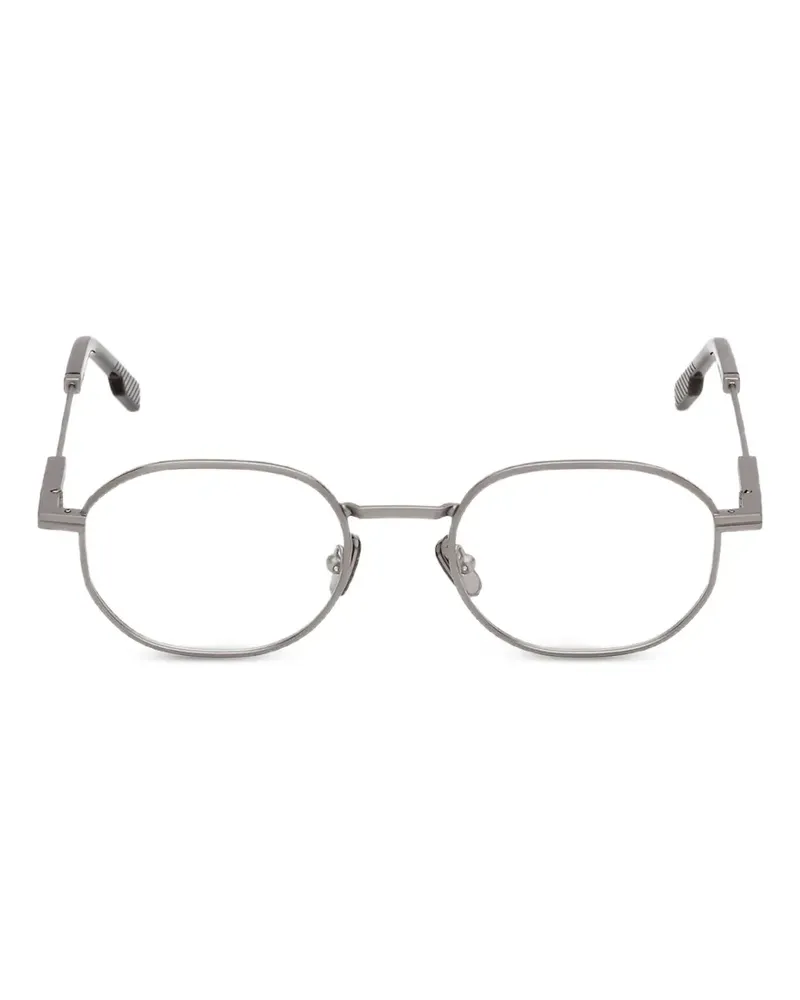 Ermenegildo Zegna Brille mit rundem Gestell - Silber Silber