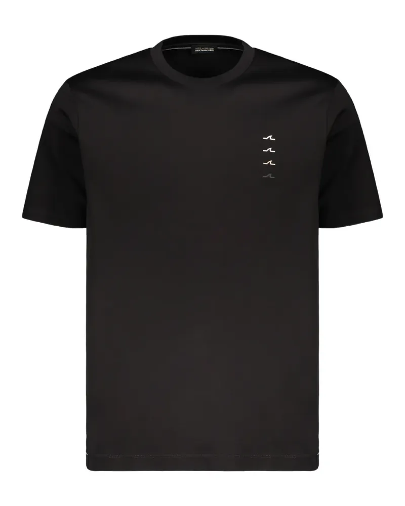 Paul & Shark logo-print cotton T-shirt - Schwarz Schwarz