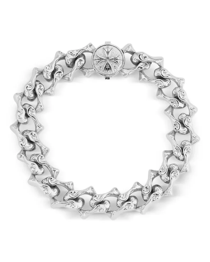 Emanuele Bicocchi Armband mit Logo - Silber Silber