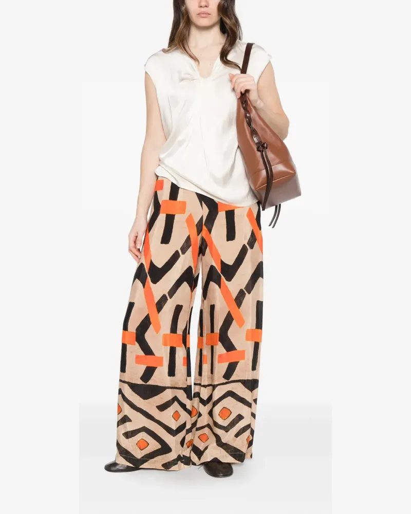 Dixie twisted blouse - Nude Nude