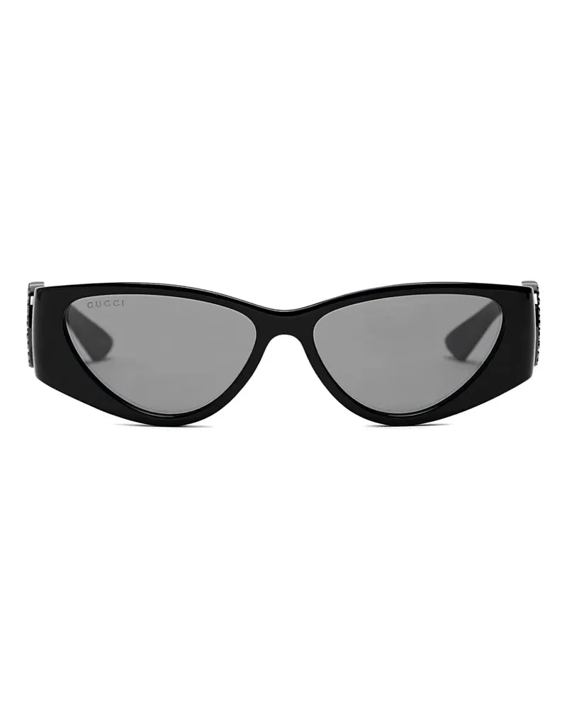 Gucci Sonnenbrille mit Cat-Eye-Gestell - Schwarz Schwarz