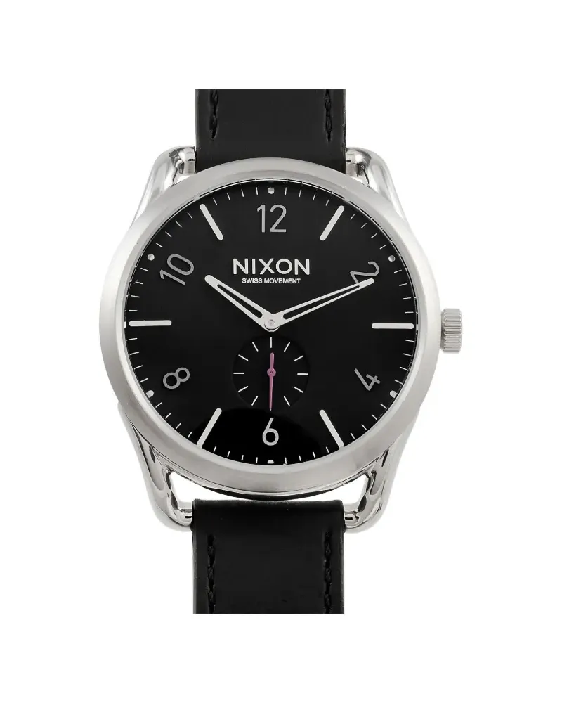 Nixon Leder 45mm - Schwarz Schwarz