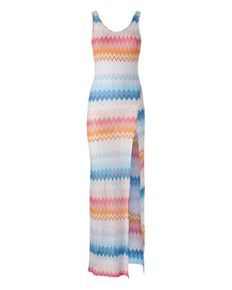 Missoni Kleid mit Zickzackmuster - Weiß Weiß