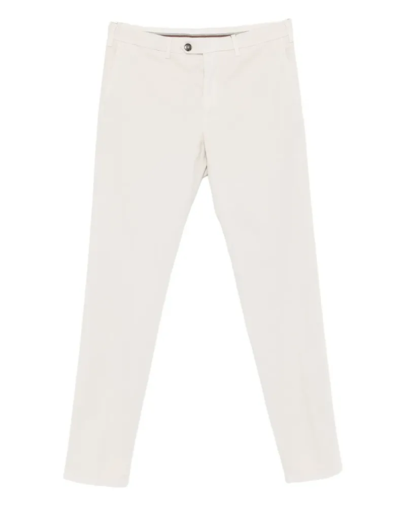 Canali Tapered-Hose mit Knopfverschluss - Nude Nude