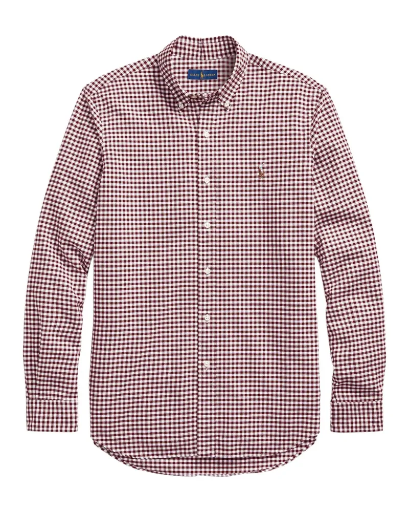 Ralph Lauren gingham-check button-down shirt - Rot Rot