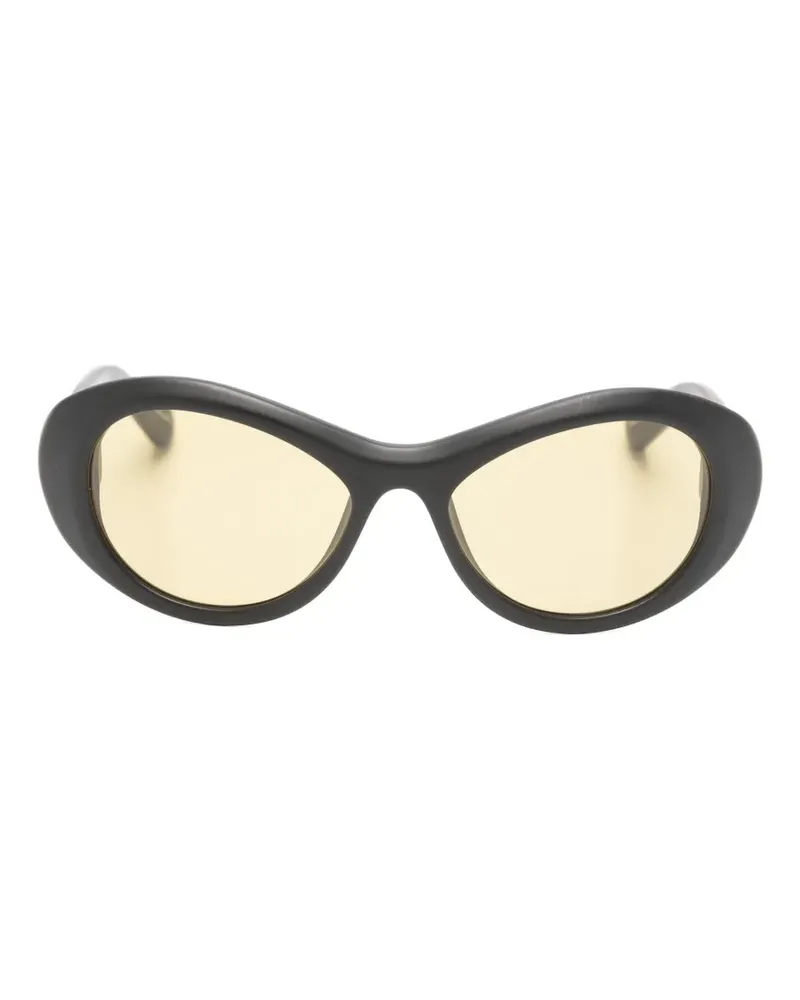 Jacquemus oval-frame sunglasses - Schwarz Schwarz