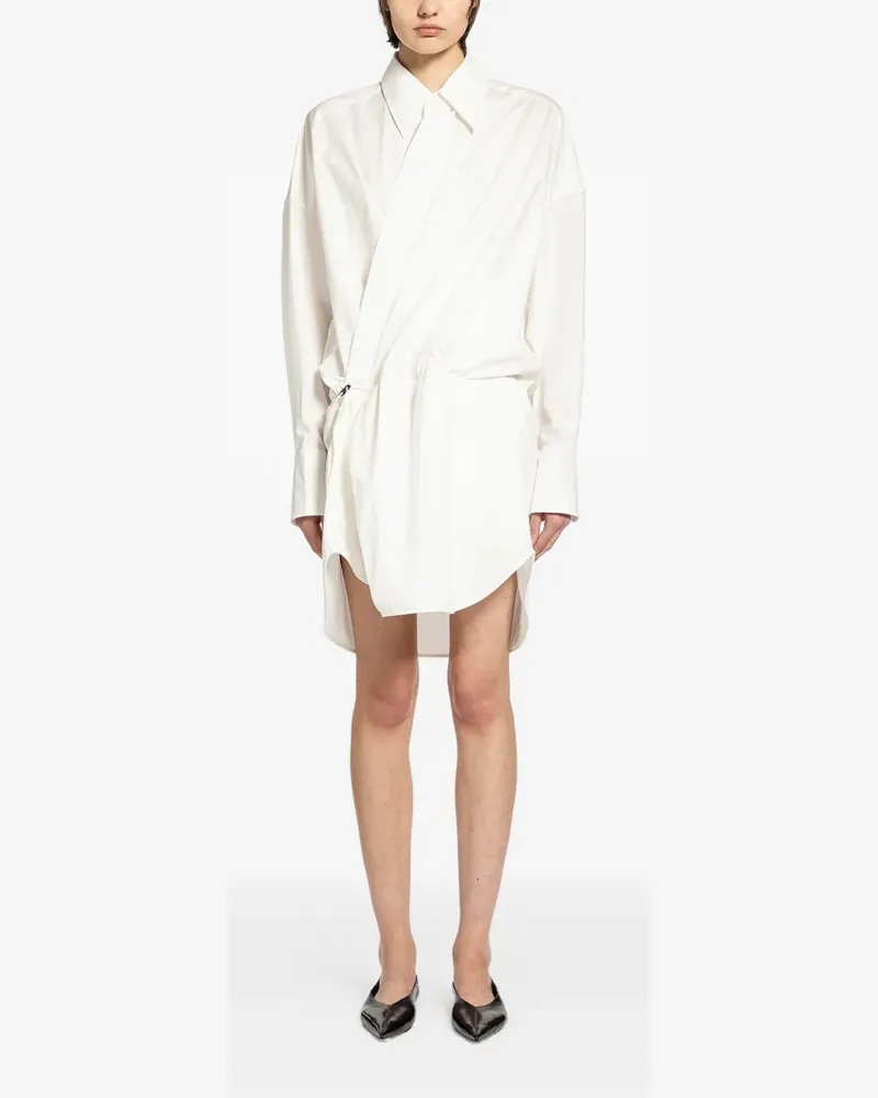 Petar Petrov Mini-Hemdkleid mit überkreuzten Trägern - Weiß Weiß