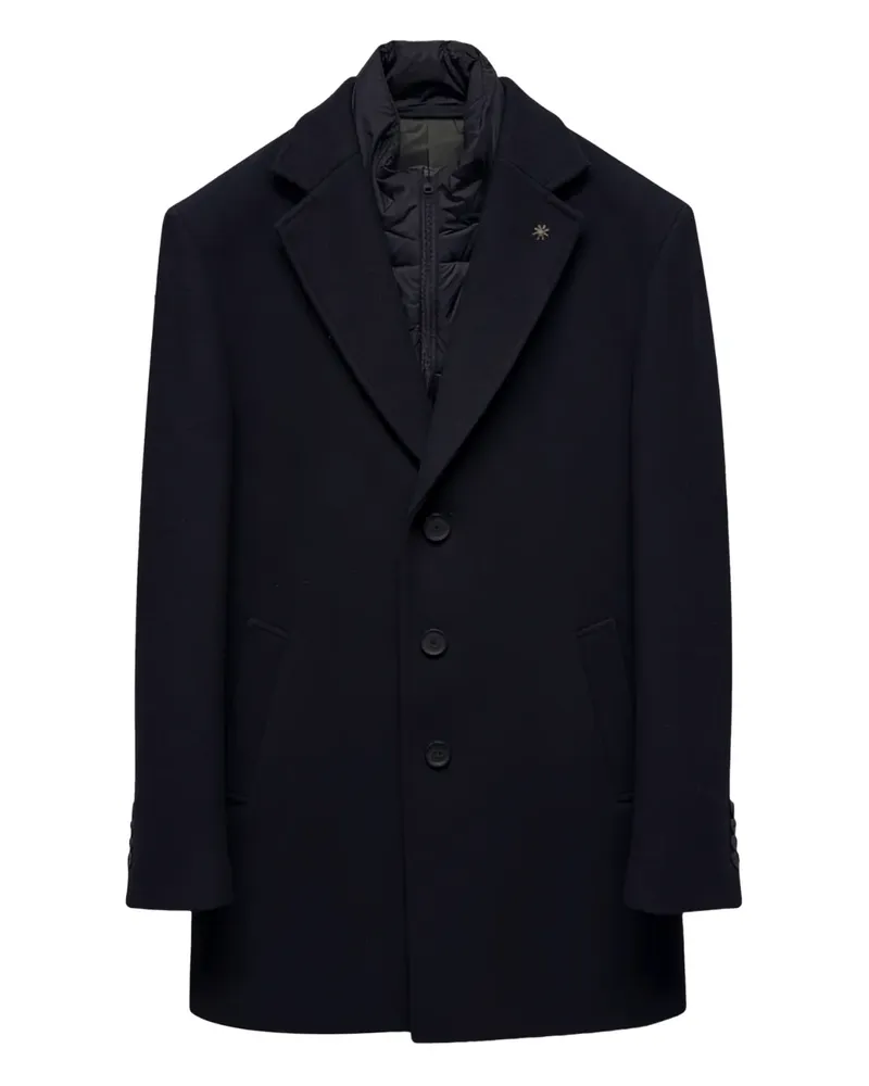 Manuel Ritz Geknöpfter Mantel - Blau Blau