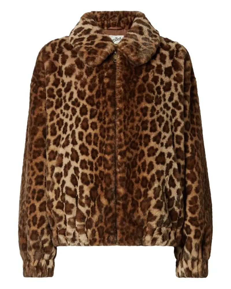 MC2 Saint Barth Aveline Jacke mit Animal-Muster - Braun Braun