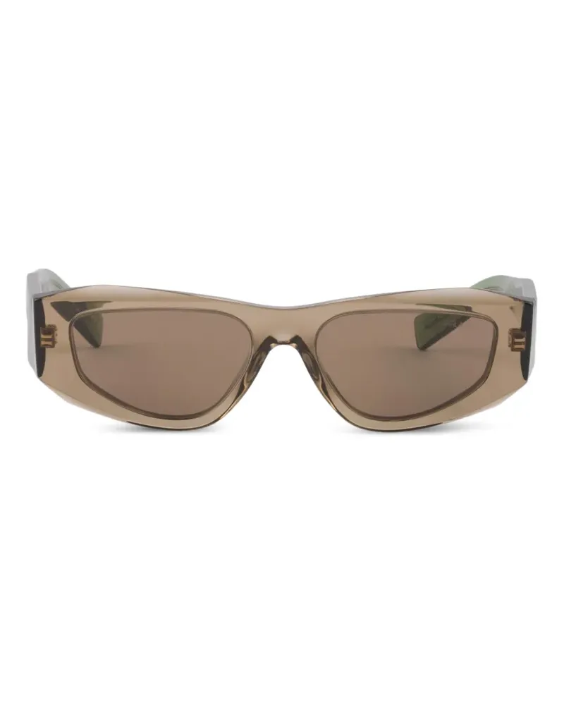 Prada Symbole rectangular-frame sunglasses - Braun Braun