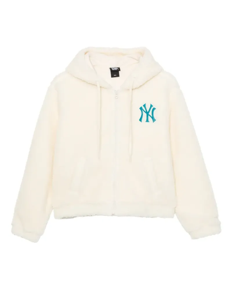 New Era Kapuzenjacke mit Logo-Patch - Nude Nude