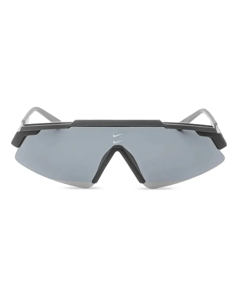 Nike Marquee Sonnenbrille mit geometrischem Gestell - Schwarz Schwarz