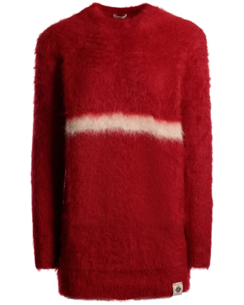 Bally Mohairpullover mit Rundhalsausschnitt - Rot Rot