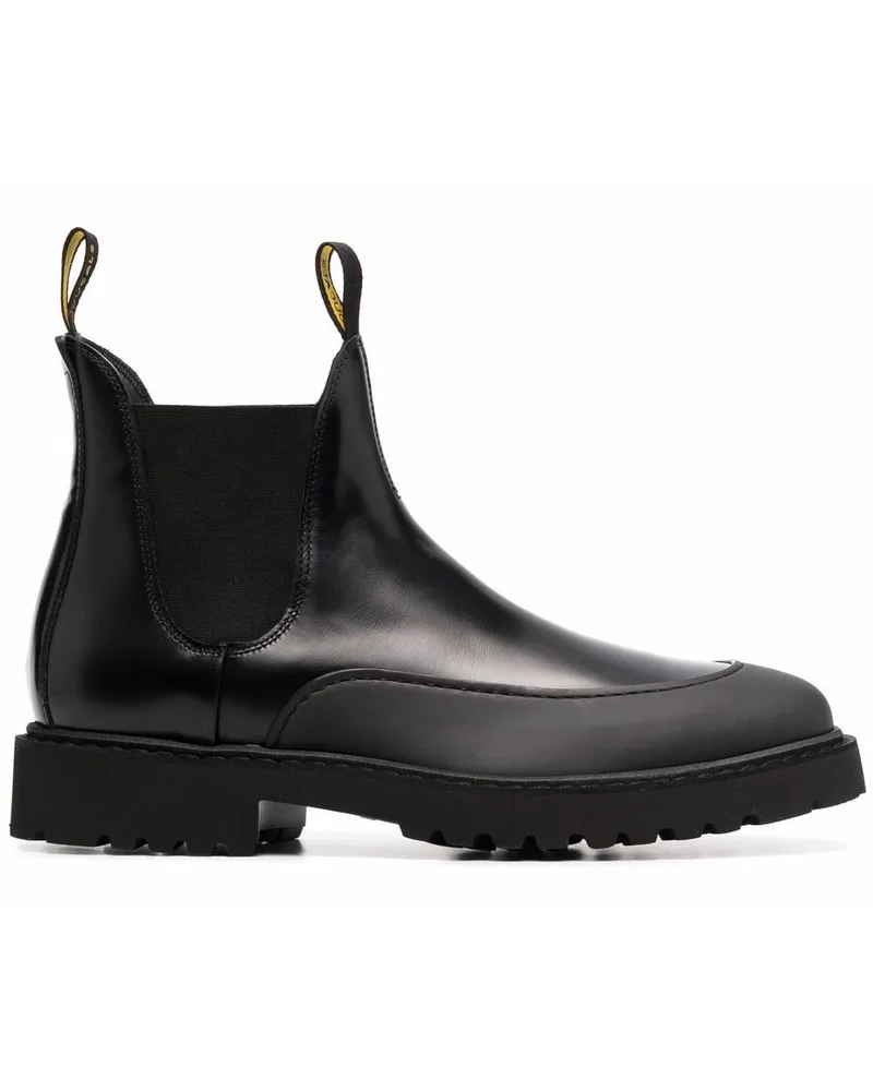 Doucal´s Klassische Chelsea-Boots Schwarz