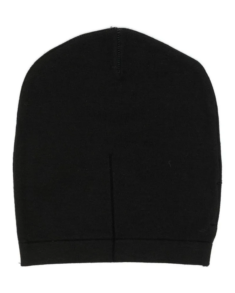 TRANSIT Fein gestrickte Beanie - Schwarz Schwarz