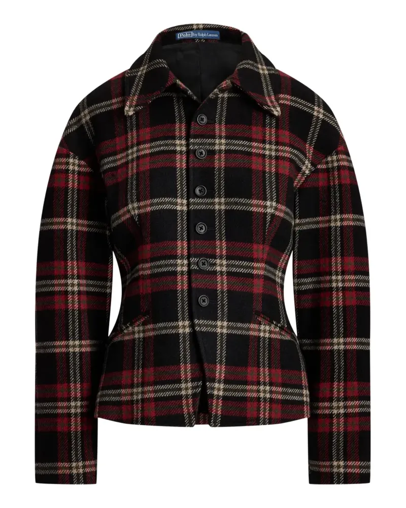 Ralph Lauren Karierte Jacke - Schwarz Schwarz