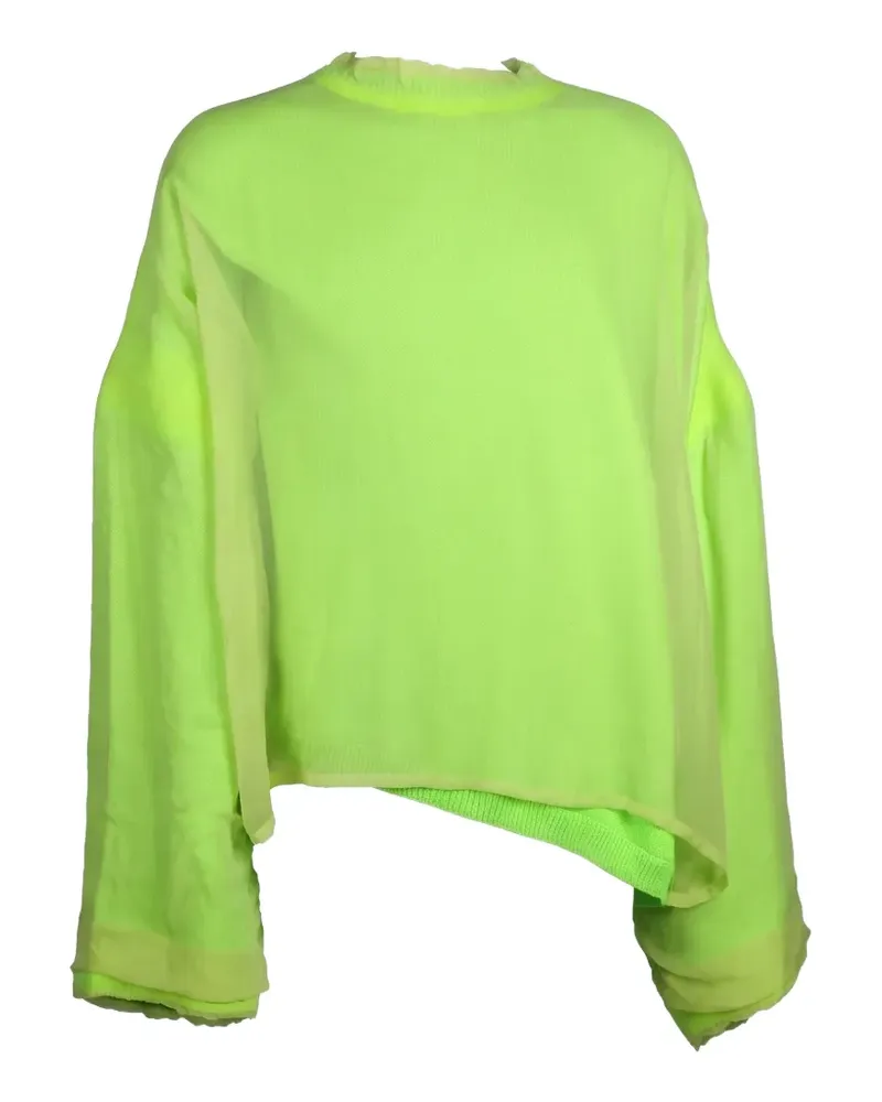 Valentino Garavani layered round-neck sweater - Grün Grün