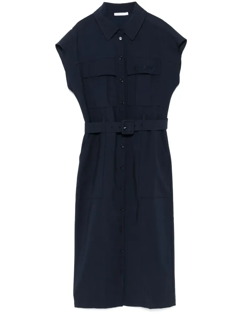 Patrizia Pepe Langes Hemdkleid - Blau Blau