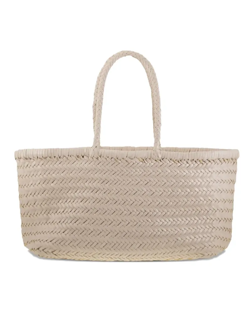 Dragon woven tote bag - Nude Nude