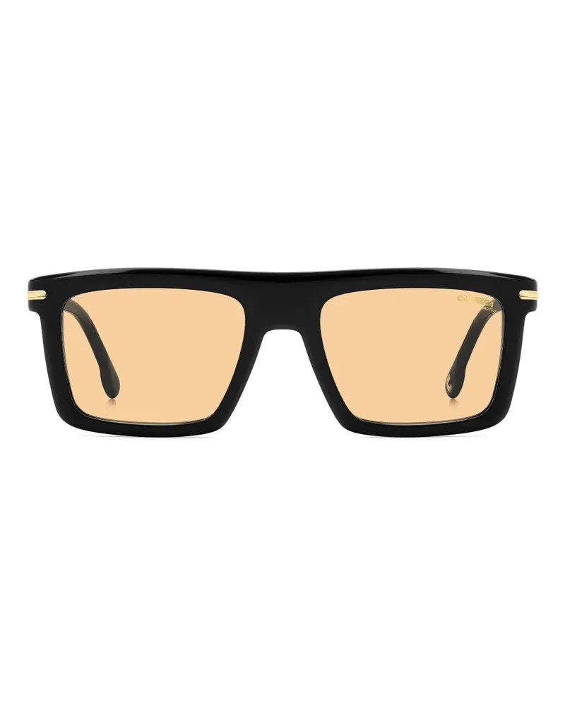 Carrera Sonnenbrille mit eckigem Gestell - Schwarz Schwarz