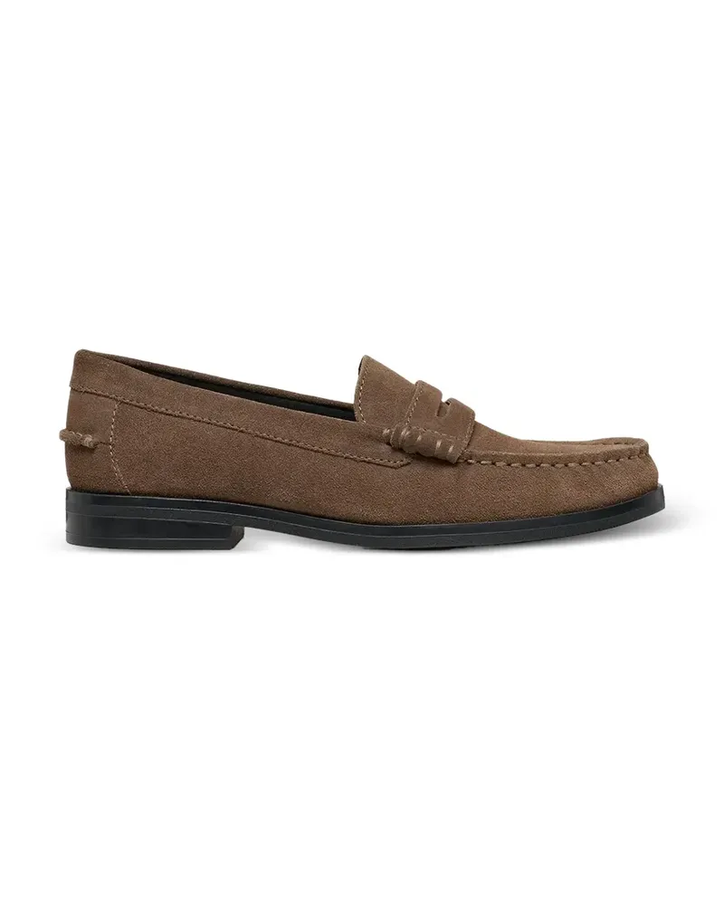 Geox Noemen suede penny loafers - Braun Braun