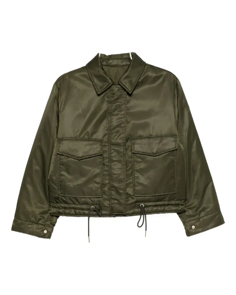 Michael Kors Wendbare Jacke mit Logo-Schild - Grün Grün