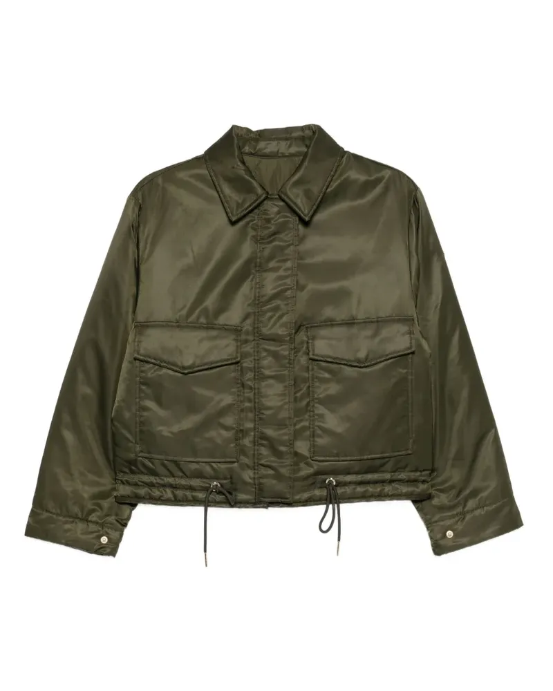 Michael Kors Wendbare Jacke mit Logo-Schild - Grün Grün