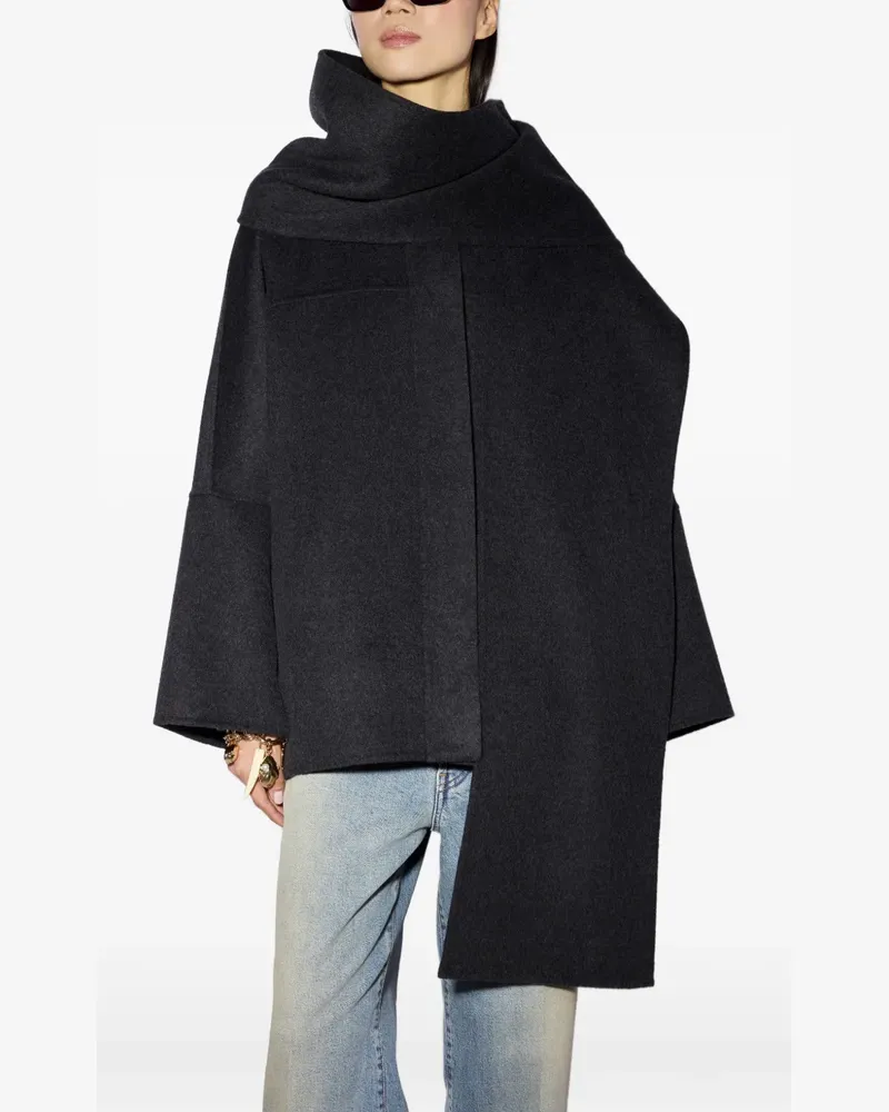Liviana Conti Mantel mit verdecktem Verschluss - Grau Grau