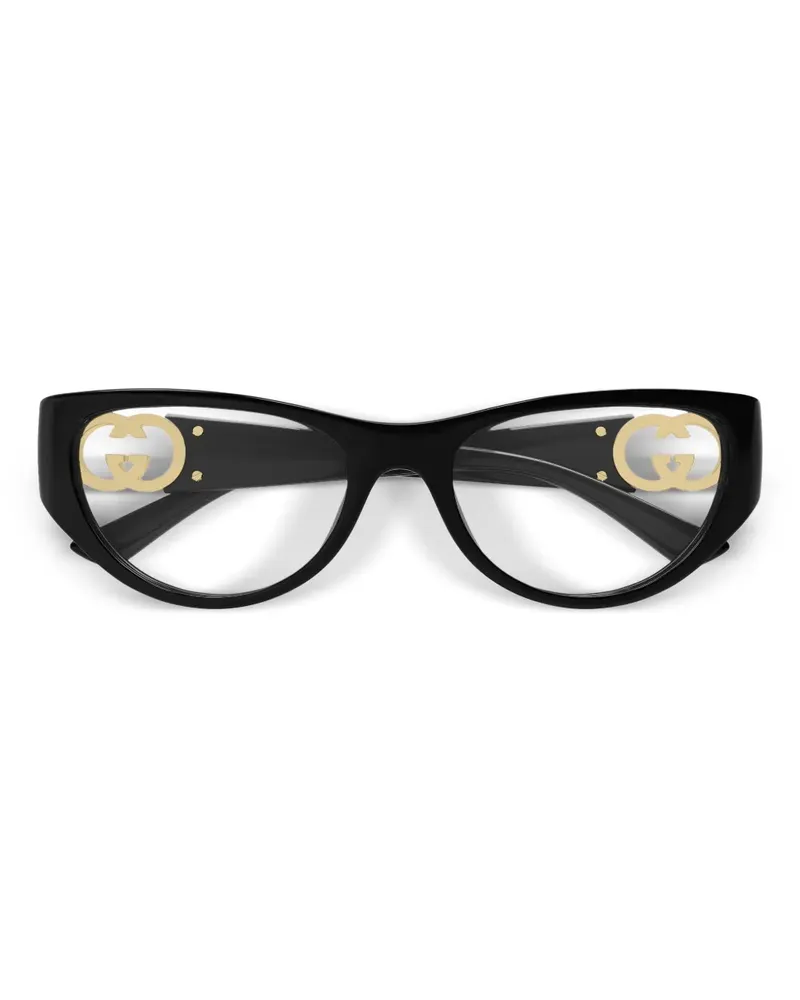 Gucci Brille mit Cat-Eye-Gestell - Schwarz Schwarz