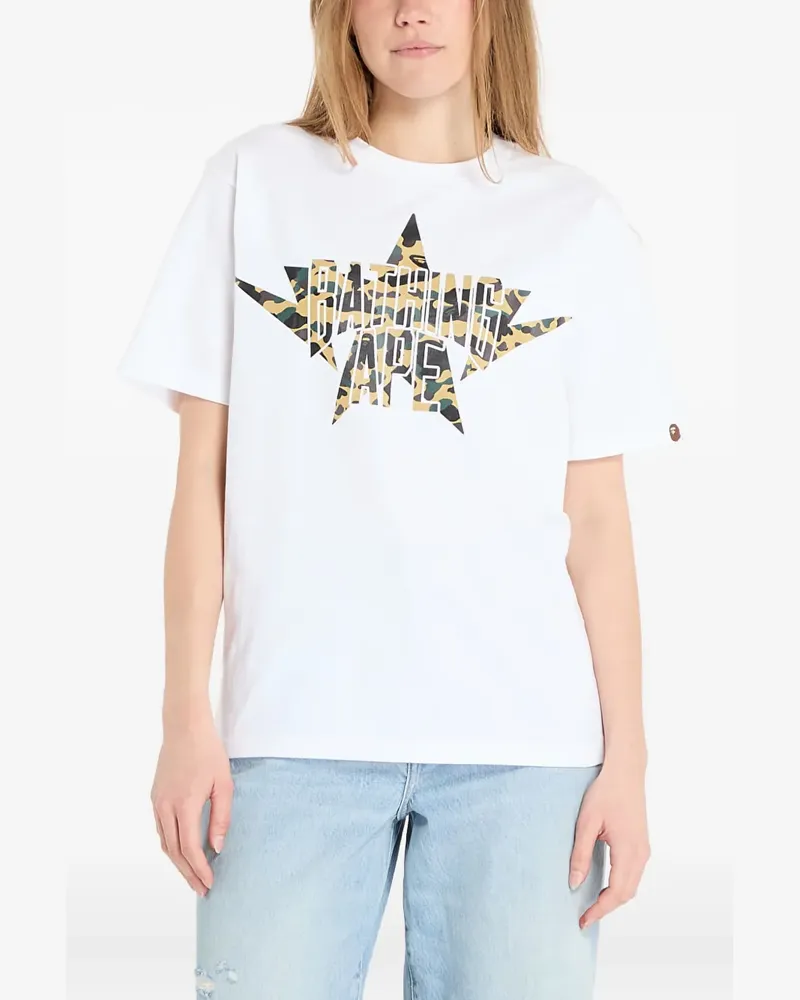 BAPE 1St Camo Twin Star Nyc T-shirt - Weiß Weiß