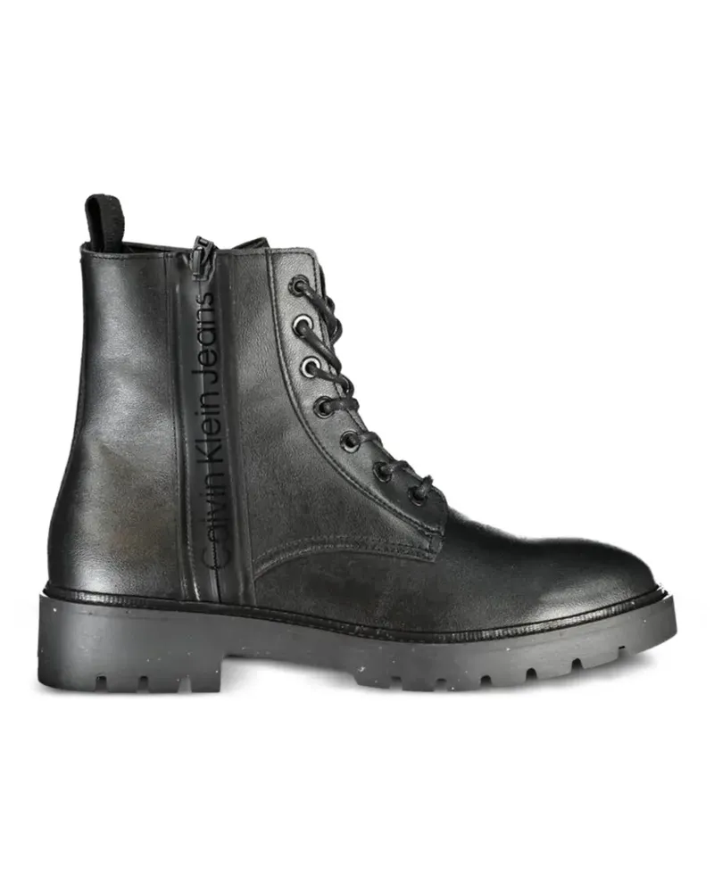 Calvin Klein lace-up combat boots - Schwarz Schwarz