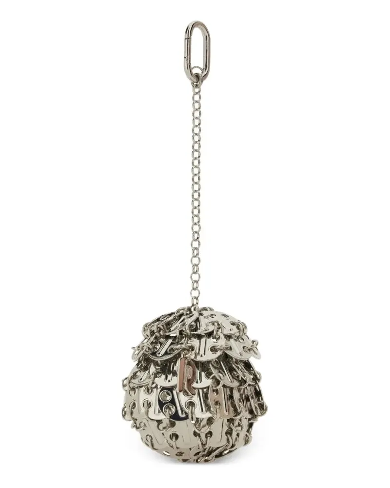 Paco Rabanne Schlüsselanhänger mit Kette - Silber Silber