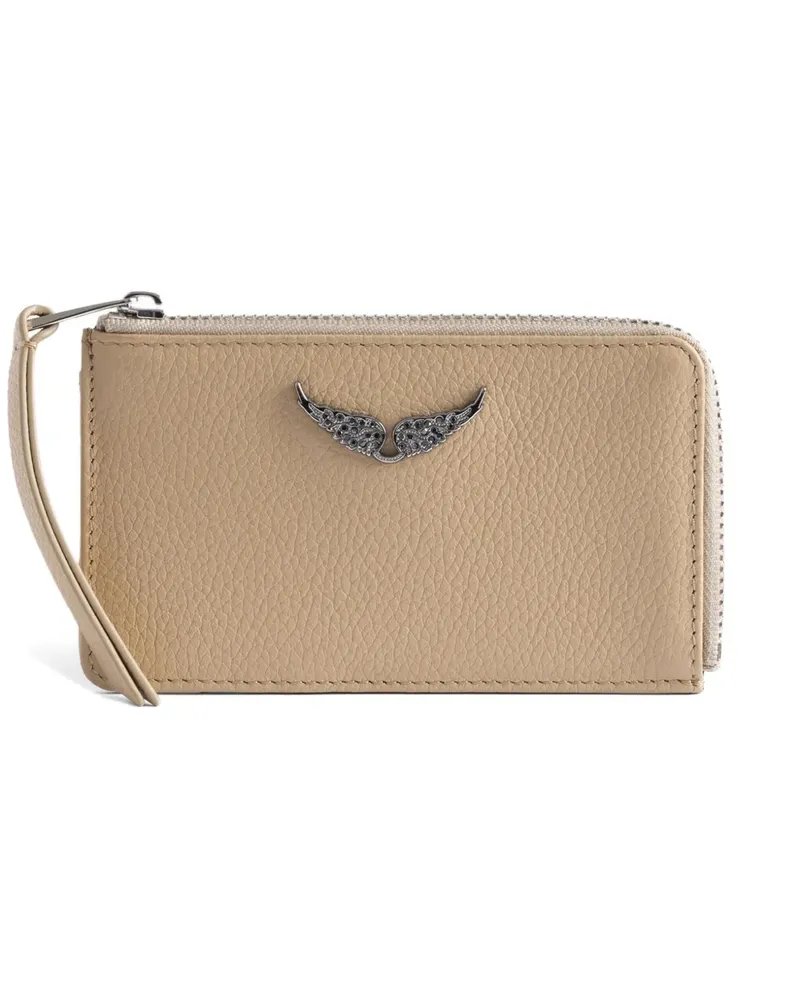 Zadig & Voltaire Portemonnaie mit Reißverschluss - Nude Nude