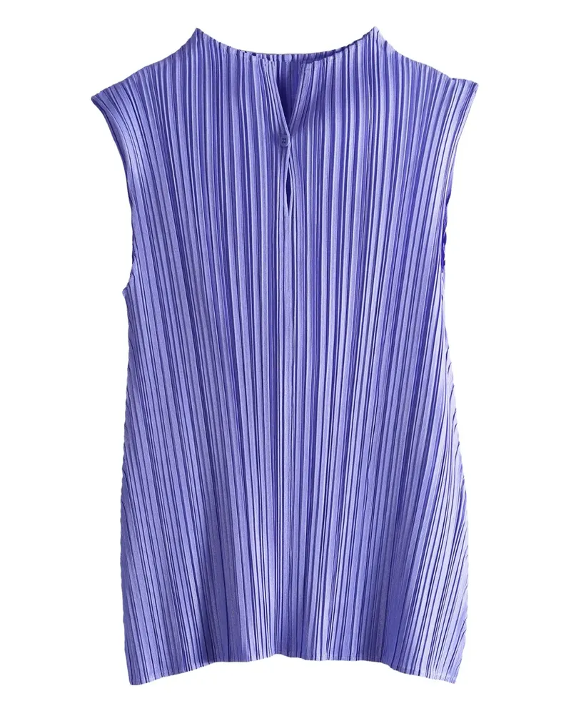 Issey Miyake PP58JK281 Oberteil mit Falten - Violett Violett