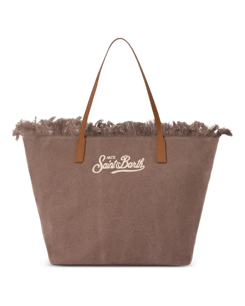 MC2 Saint Barth City Tote Bag mit Fransen - Braun Braun
