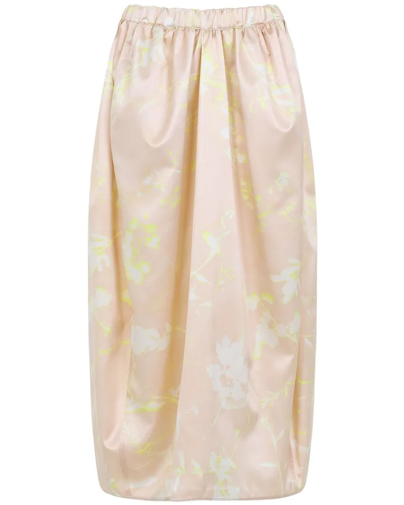 Fabiana Filippi Rock mit Blumen-Print - Rosa Rosa