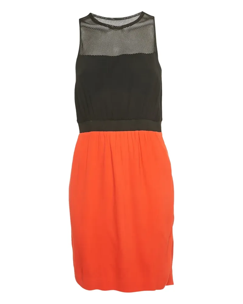 Sandro mesh-detailed mini dress - Rot Rot