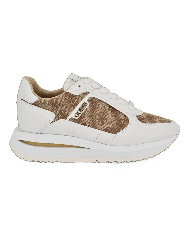 Guess Sneakers mit Kontrasteinsätzen - Weiß Weiß
