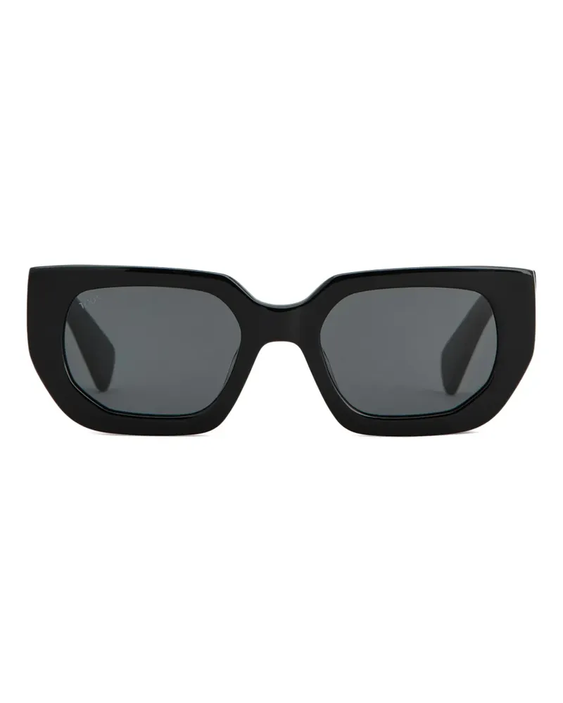TOD'S Eckige Sonnenbrille mit Logo - Schwarz Schwarz