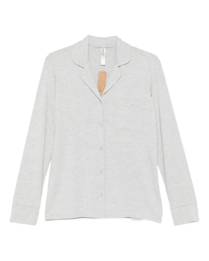 SKIMS Geknöpfter Pyjama - Grau Grau