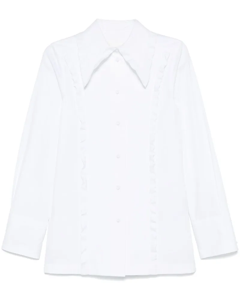 Jil Sander Hemd mit Rüschen - Weiß Weiß