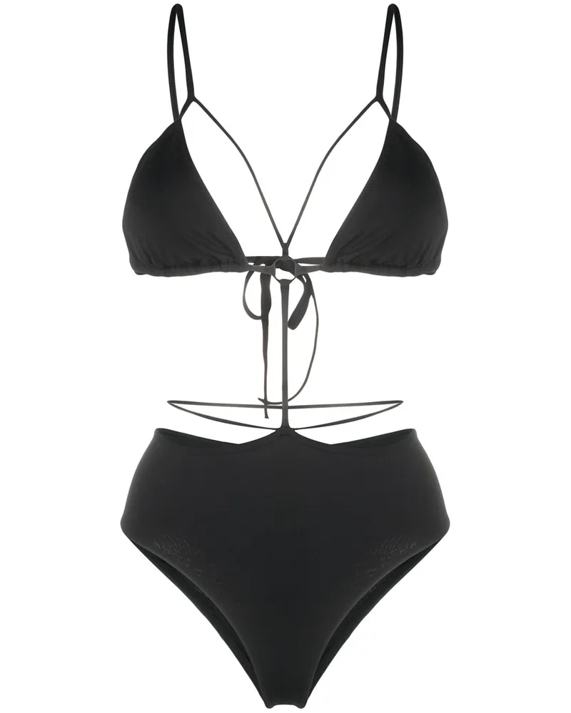 Noire Swimwear Temptation' Monokini - Schwarz Schwarz