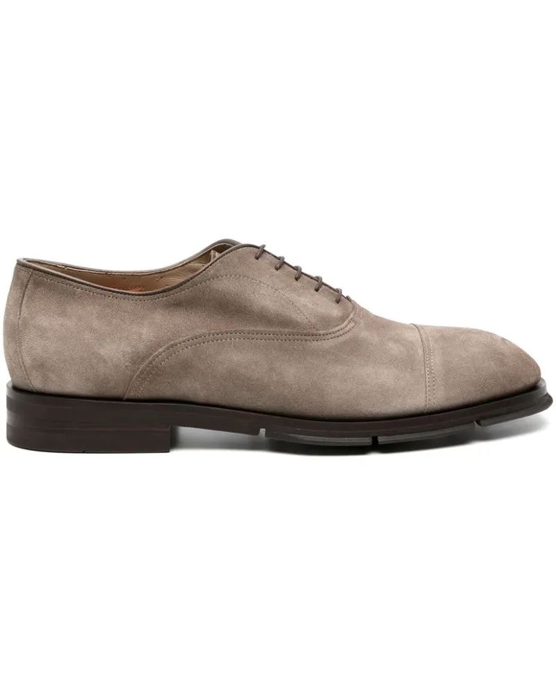 Santoni Oxford-Schuhe aus Wildleder Grey