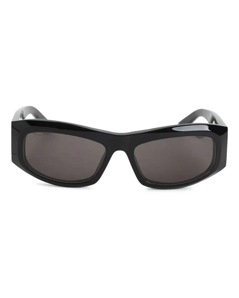 Balenciaga Sonnenbrille mit ovalem Gestell - Schwarz Schwarz