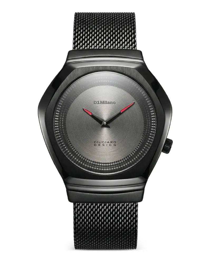D1 Milano x Giugiaro Design 40mm watch - Schwarz Schwarz